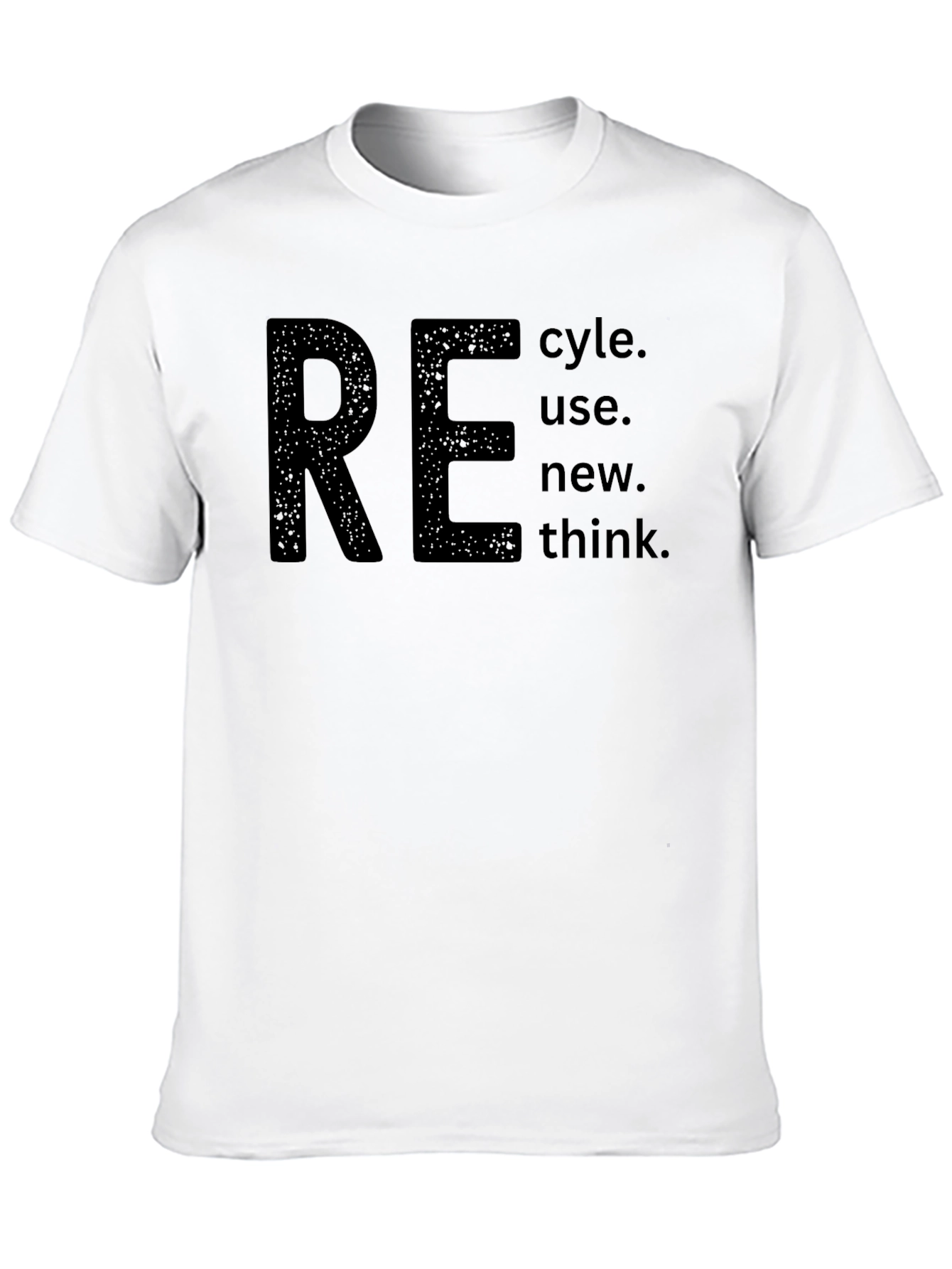 Eco-Conscious RE Graphic Tee - Recycle Reuse Rethink