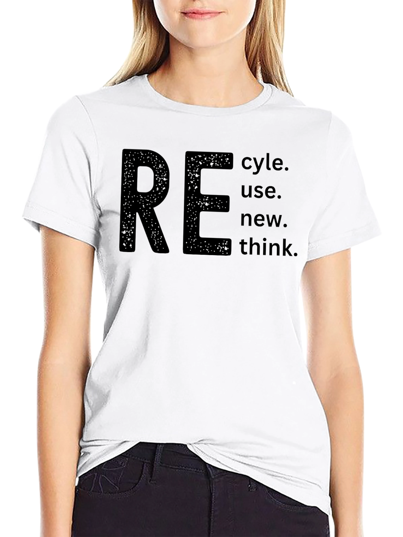 Eco-Conscious RE Graphic Tee - Recycle Reuse Rethink