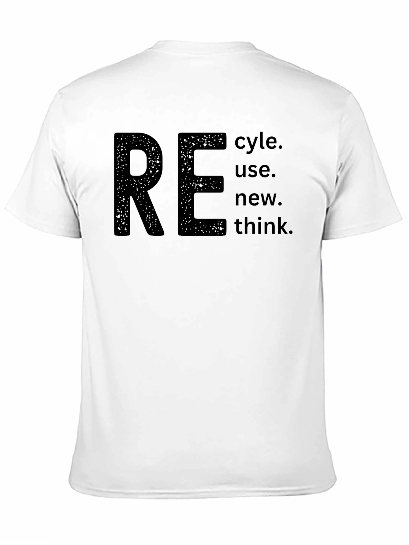 Eco-Conscious RE Graphic Tee - Recycle Reuse Rethink