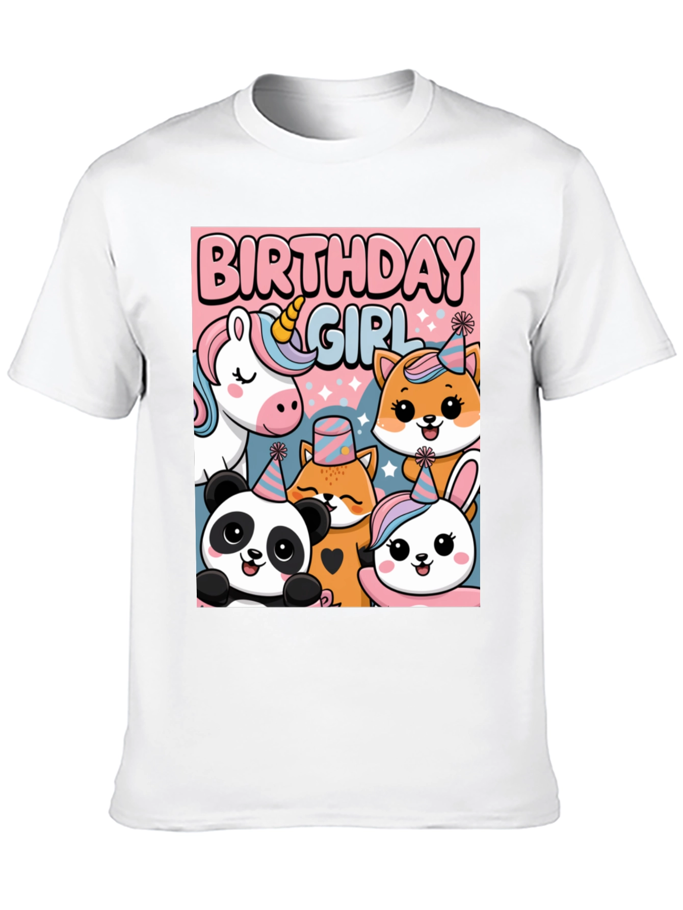 Birthday Girl Animal Party T-Shirt