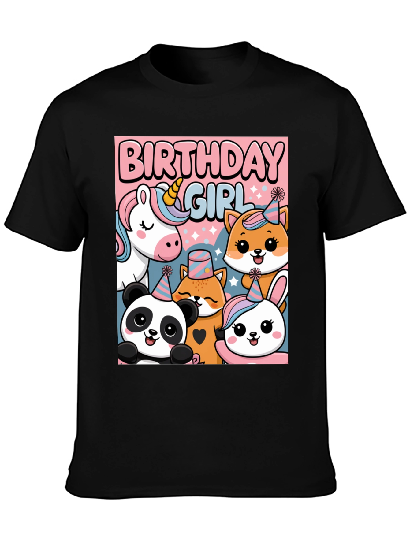 Birthday Girl Animal Party T-Shirt