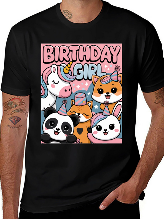 Birthday Girl Animal Party T-Shirt