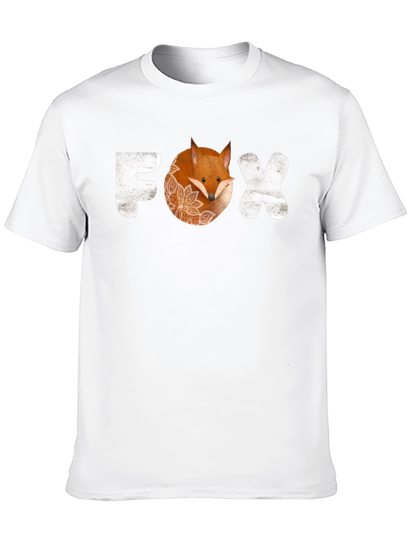 Fox Graphic T-Shirt - Trendy Animal Print Tee