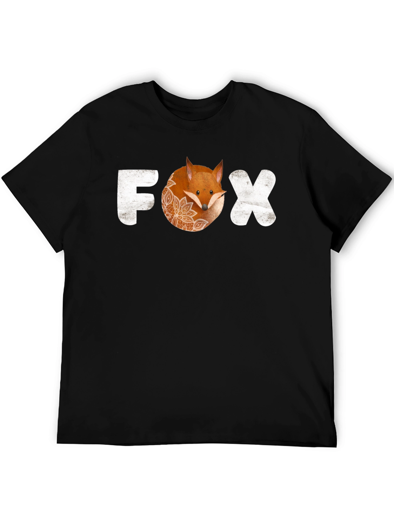 Fox Graphic T-Shirt - Trendy Animal Print Tee