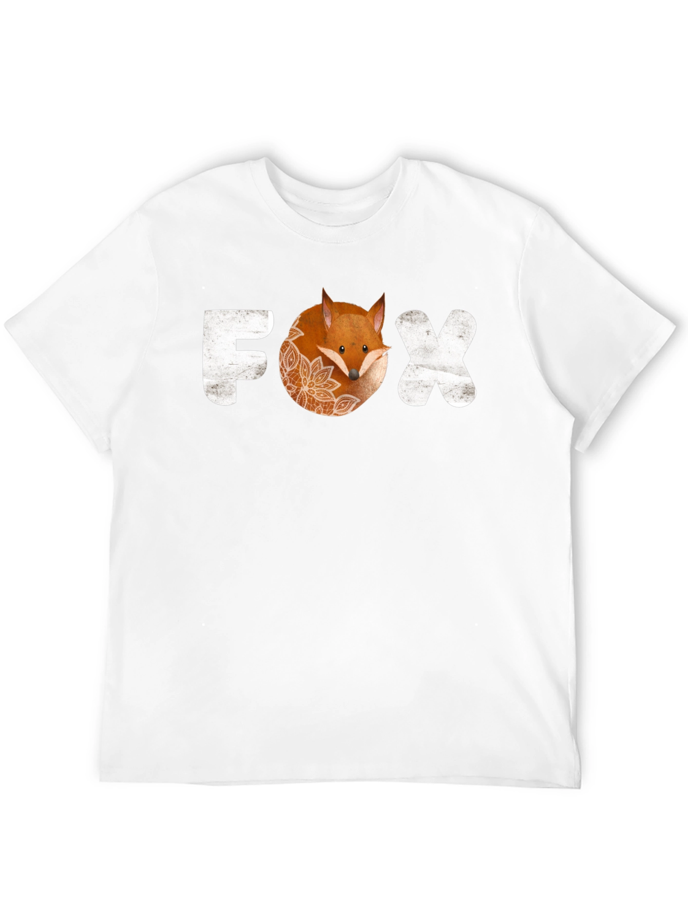 Fox Graphic T-Shirt - Trendy Animal Print Tee