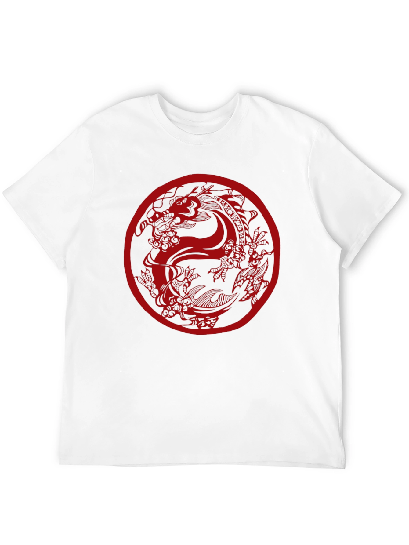 Dragon Circle Graphic Tee - Classic Black