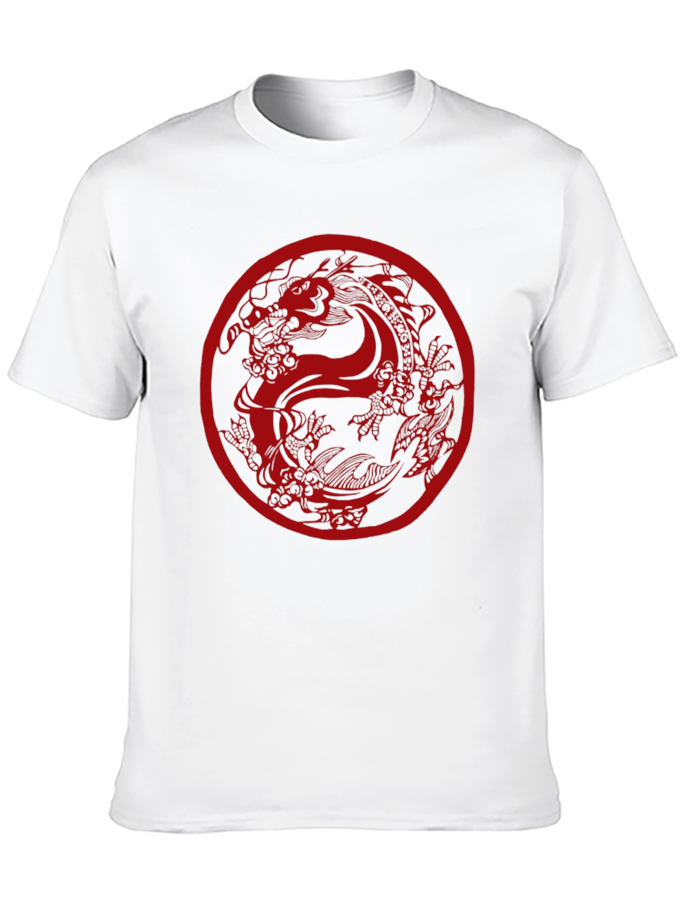 Dragon Circle Graphic Tee - Classic Black