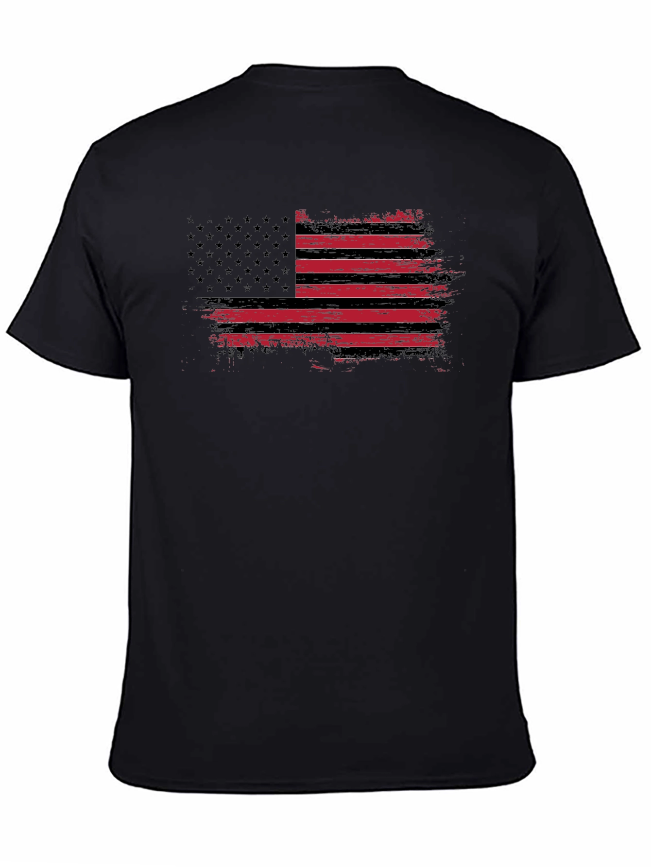 Distressed American Flag Graphic T-Shirt