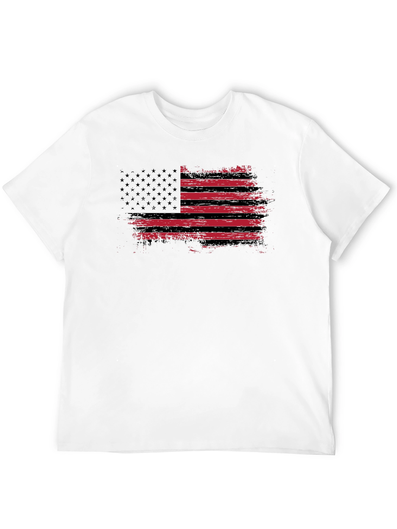 Distressed American Flag Graphic T-Shirt
