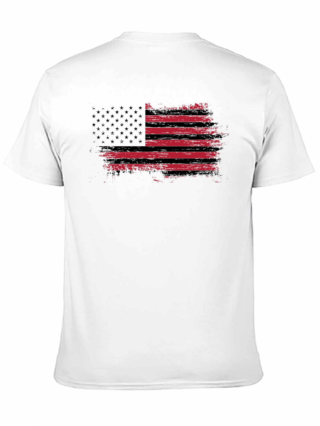 Distressed American Flag Graphic T-Shirt