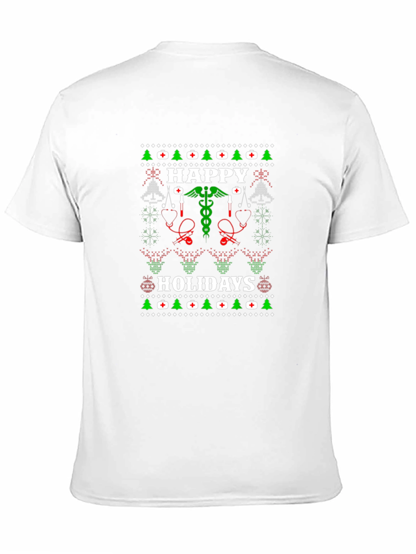 Happy Holidays Medical Ugly Christmas T-Shirt