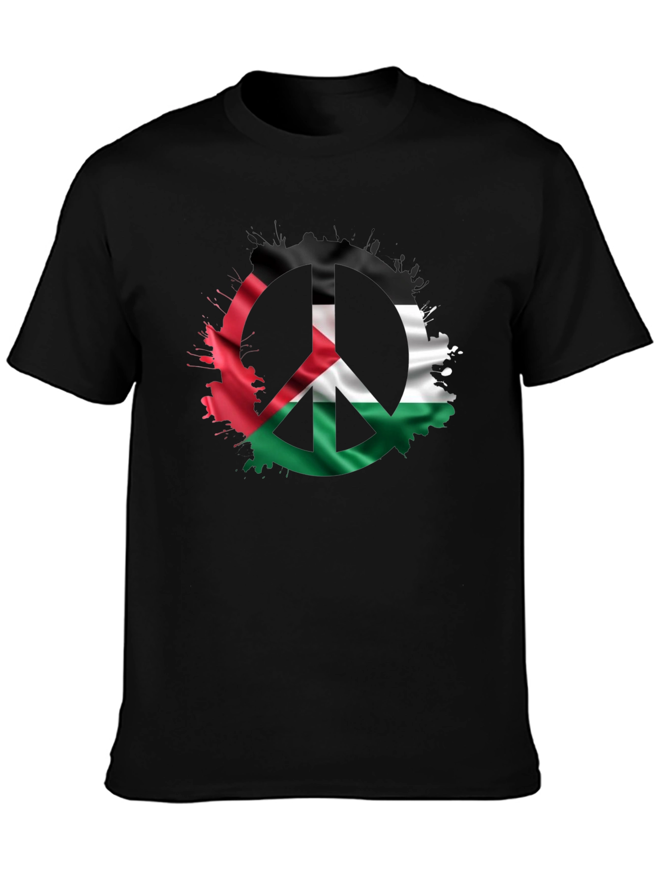 Peace Palestine Flag Mens T-Shirt