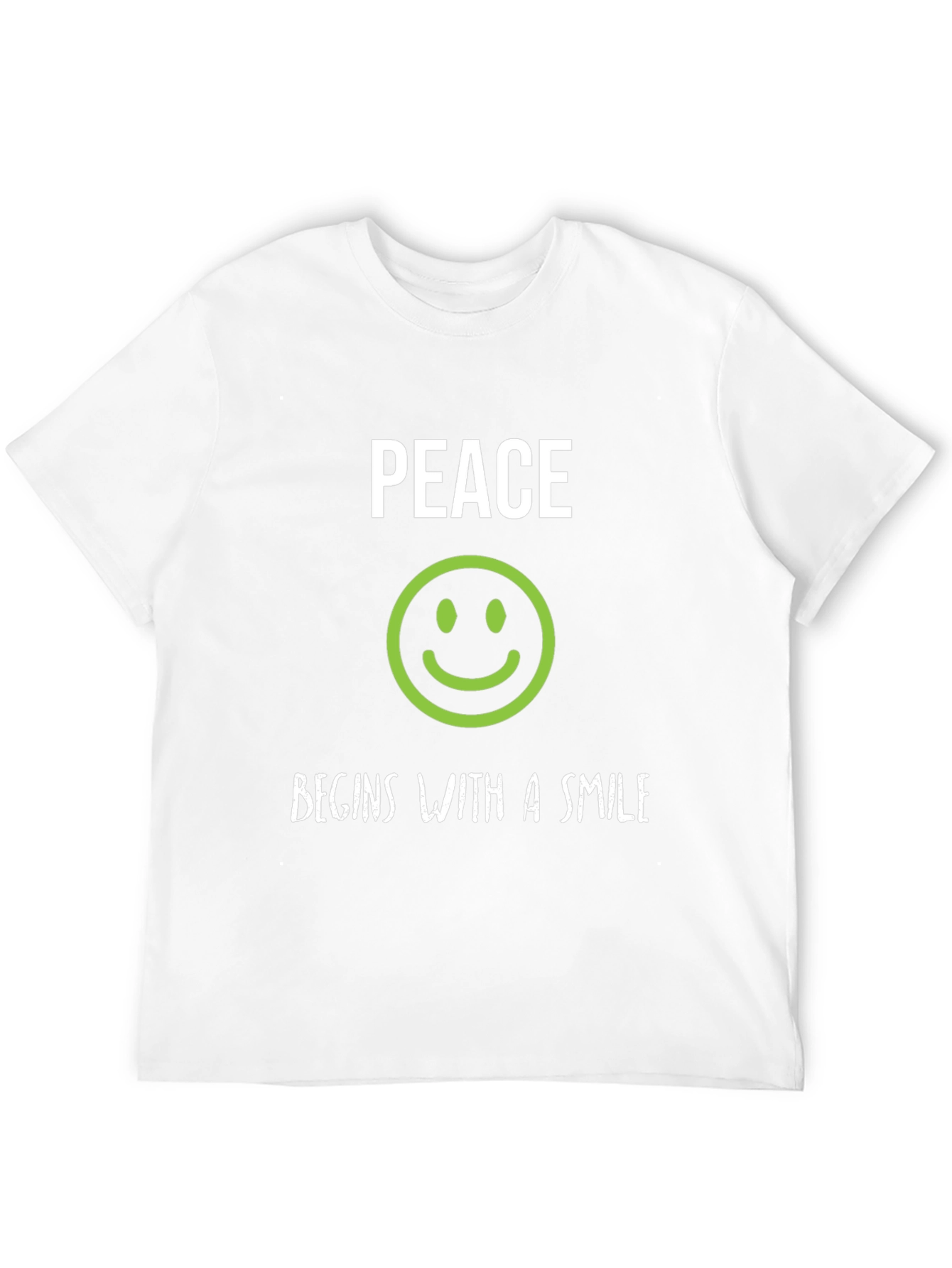 Peace Begins With A Smile Graphic Tee