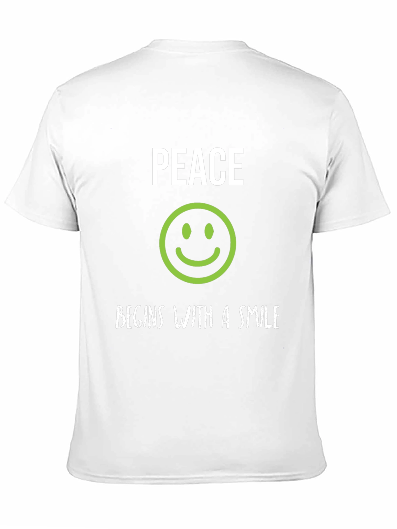 Peace Begins With A Smile Graphic Tee