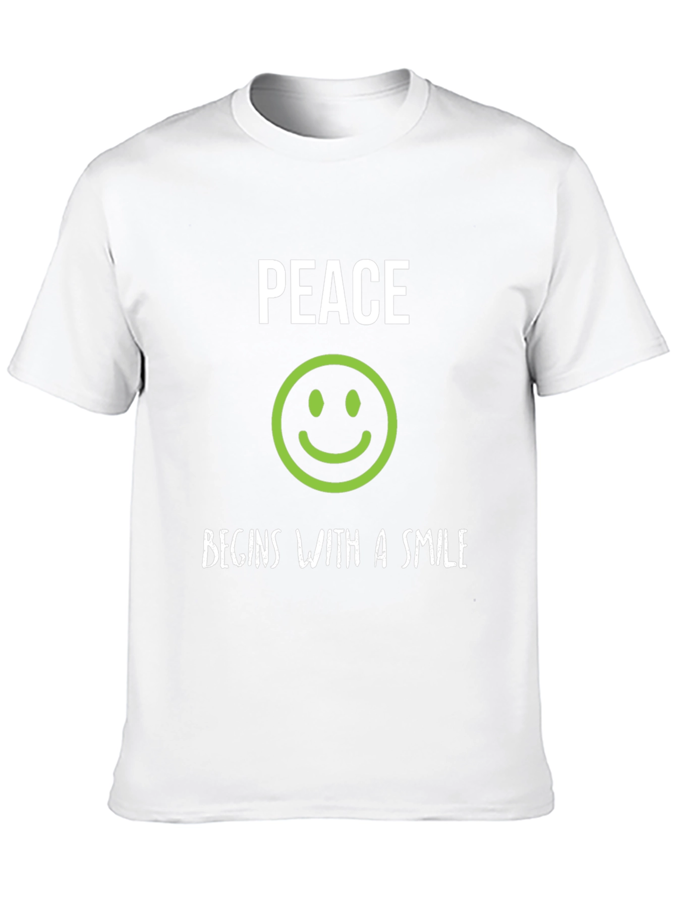 Peace Begins With A Smile Graphic Tee
