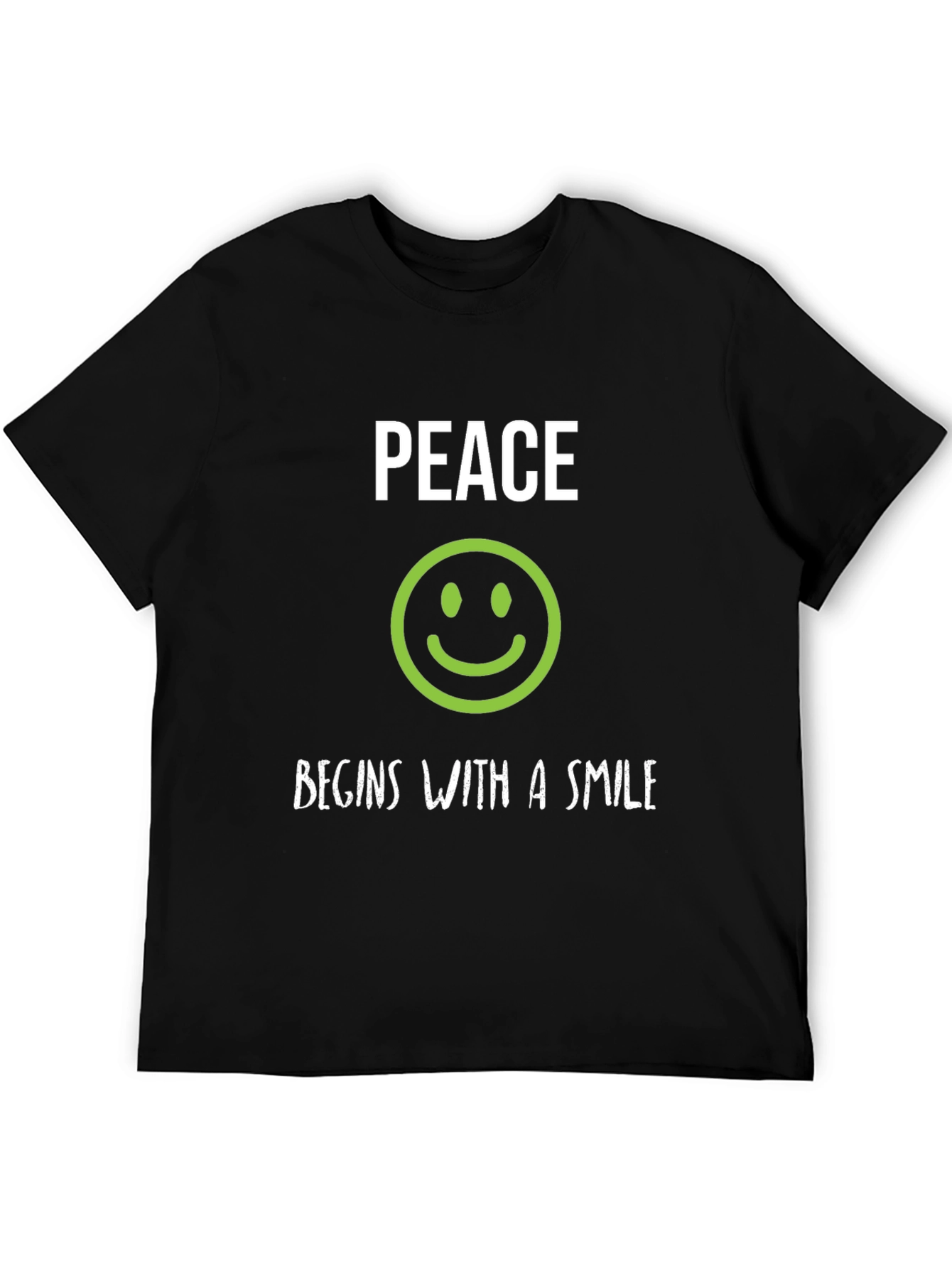 Peace Begins With A Smile Graphic Tee