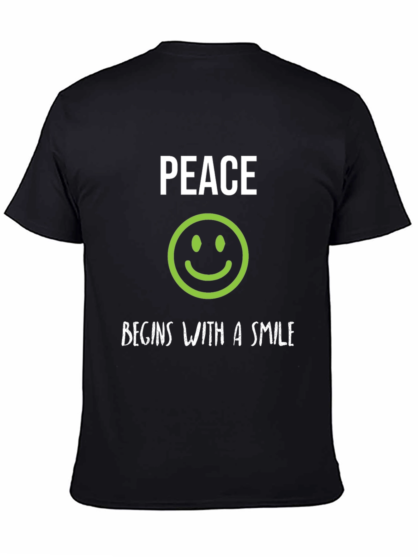 Peace Begins With A Smile Graphic Tee