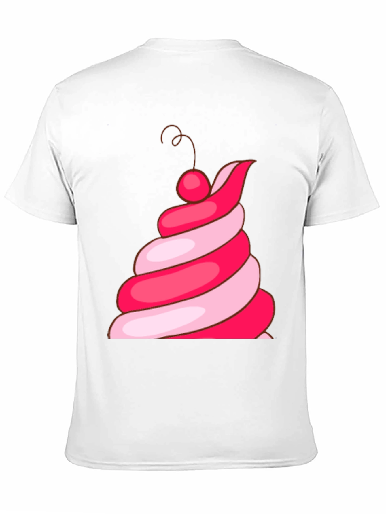 Fun Ice Cream Swirl Graphic Tee - Black