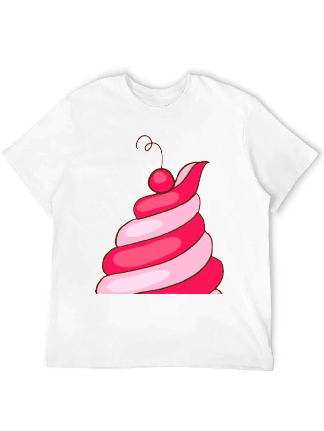 Fun Ice Cream Swirl Graphic Tee - Black