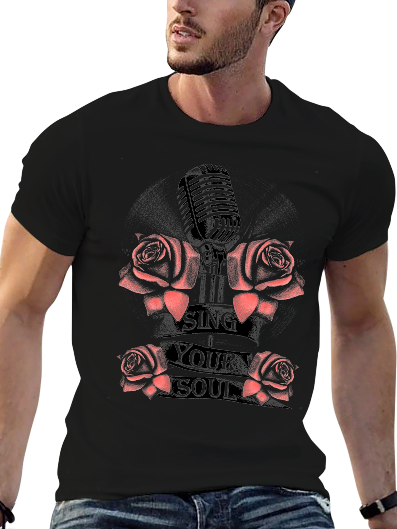 Sing Your Soul Graphic Tee - Black