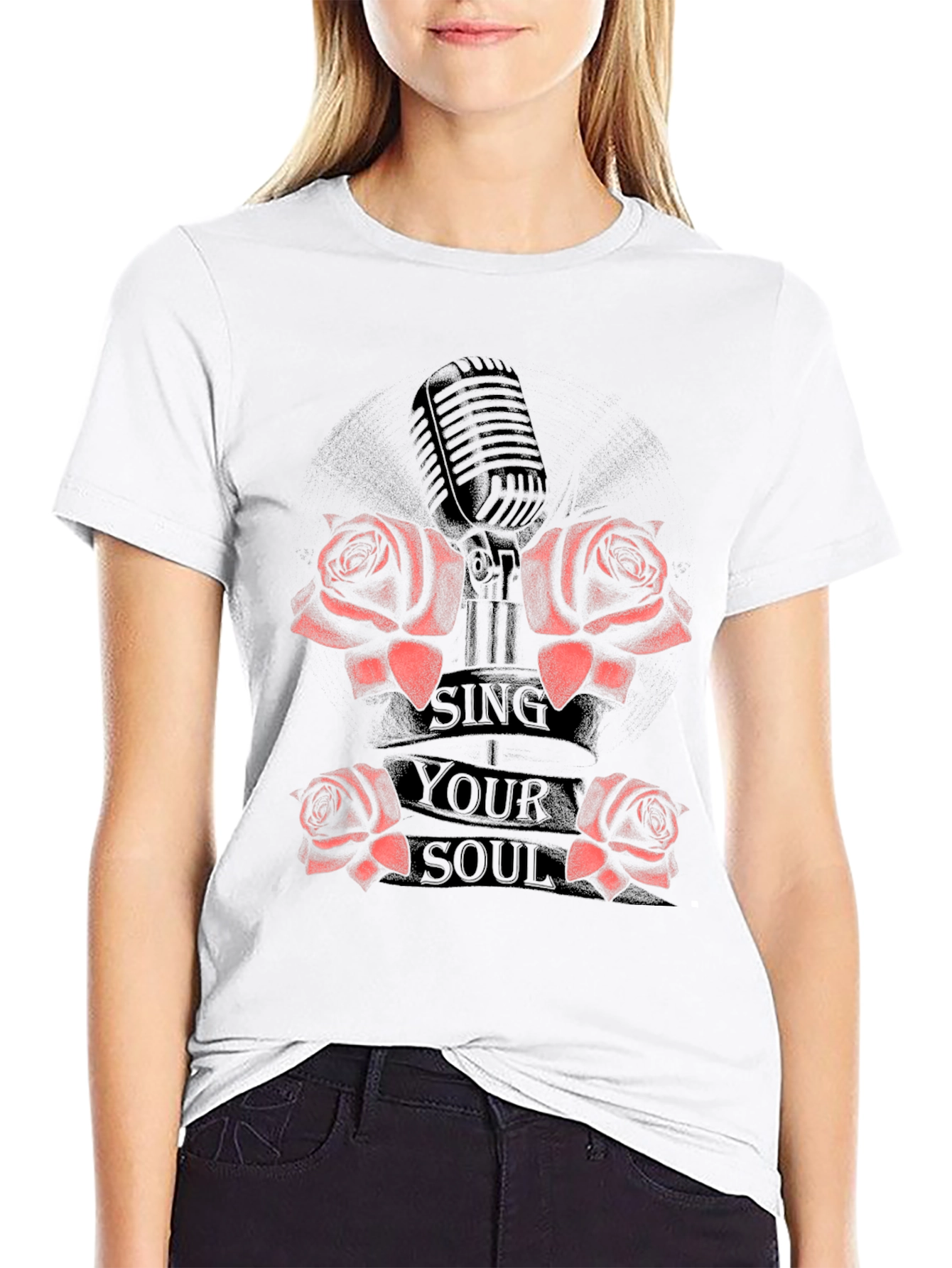 Sing Your Soul Graphic Tee - Black