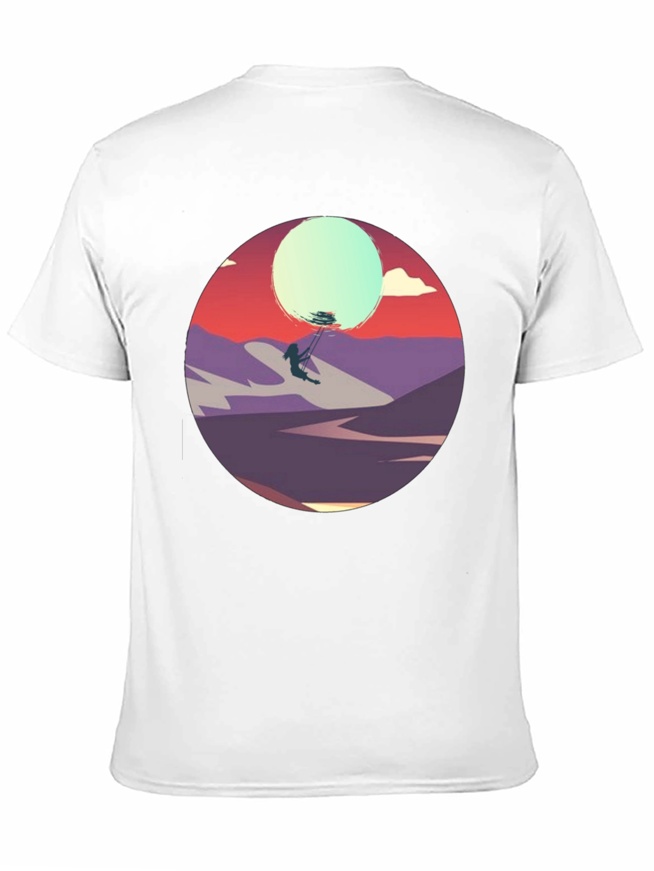 Sunset Silhouette Tee - Artistic Graphic T-Shirt