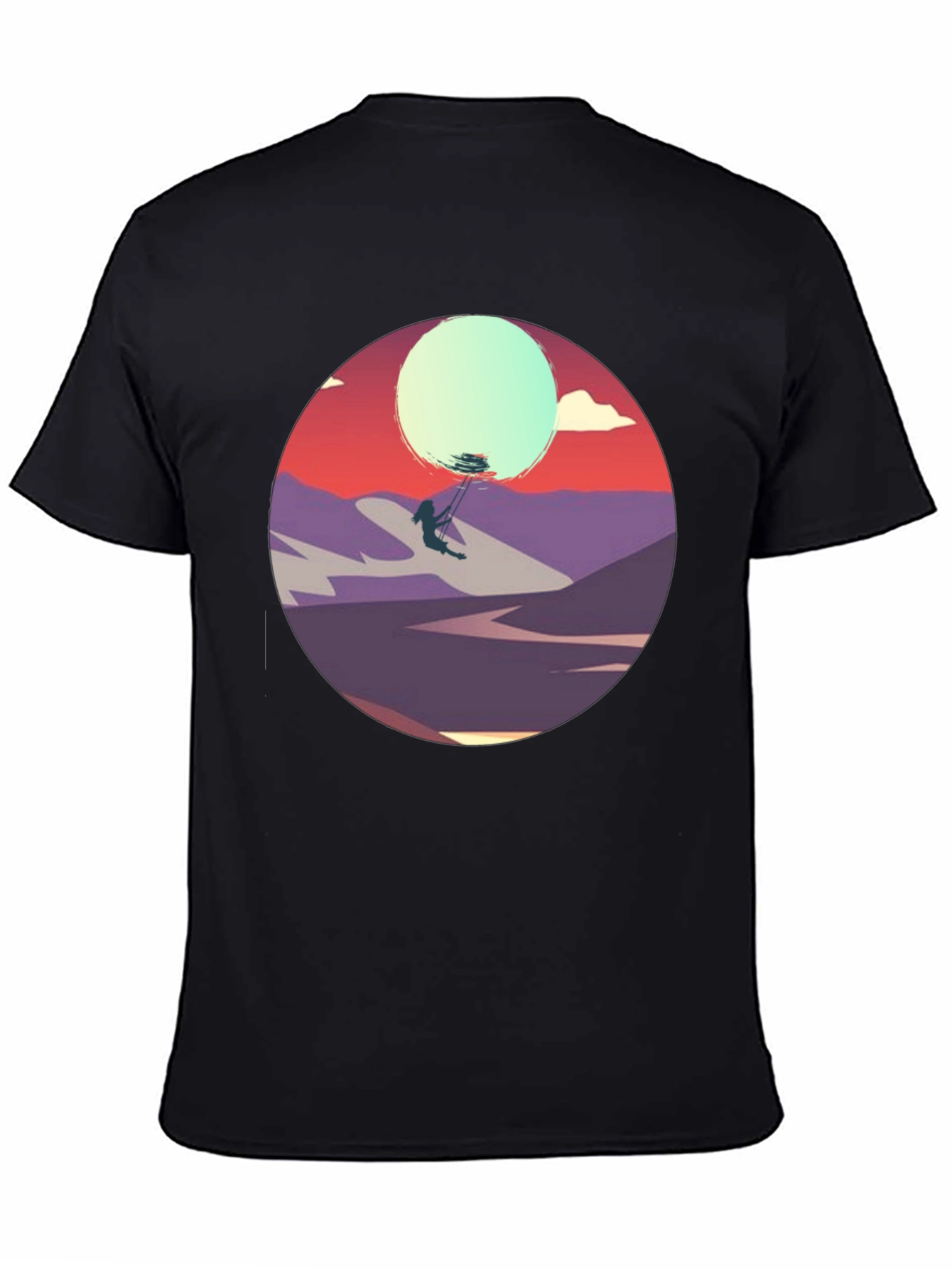 Sunset Silhouette Tee - Artistic Graphic T-Shirt