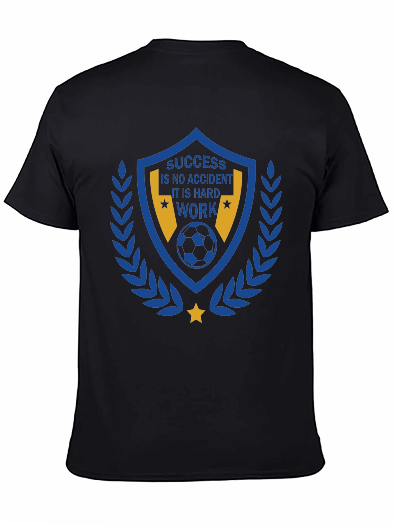 Success Hard Work Soccer Graphic T-Shirt