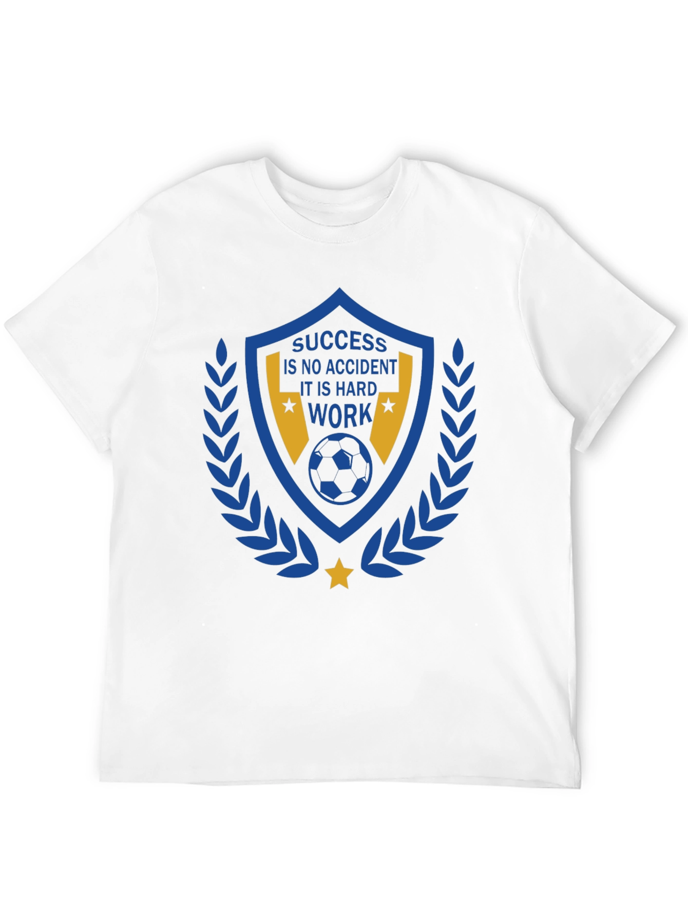 Success Hard Work Soccer Graphic T-Shirt