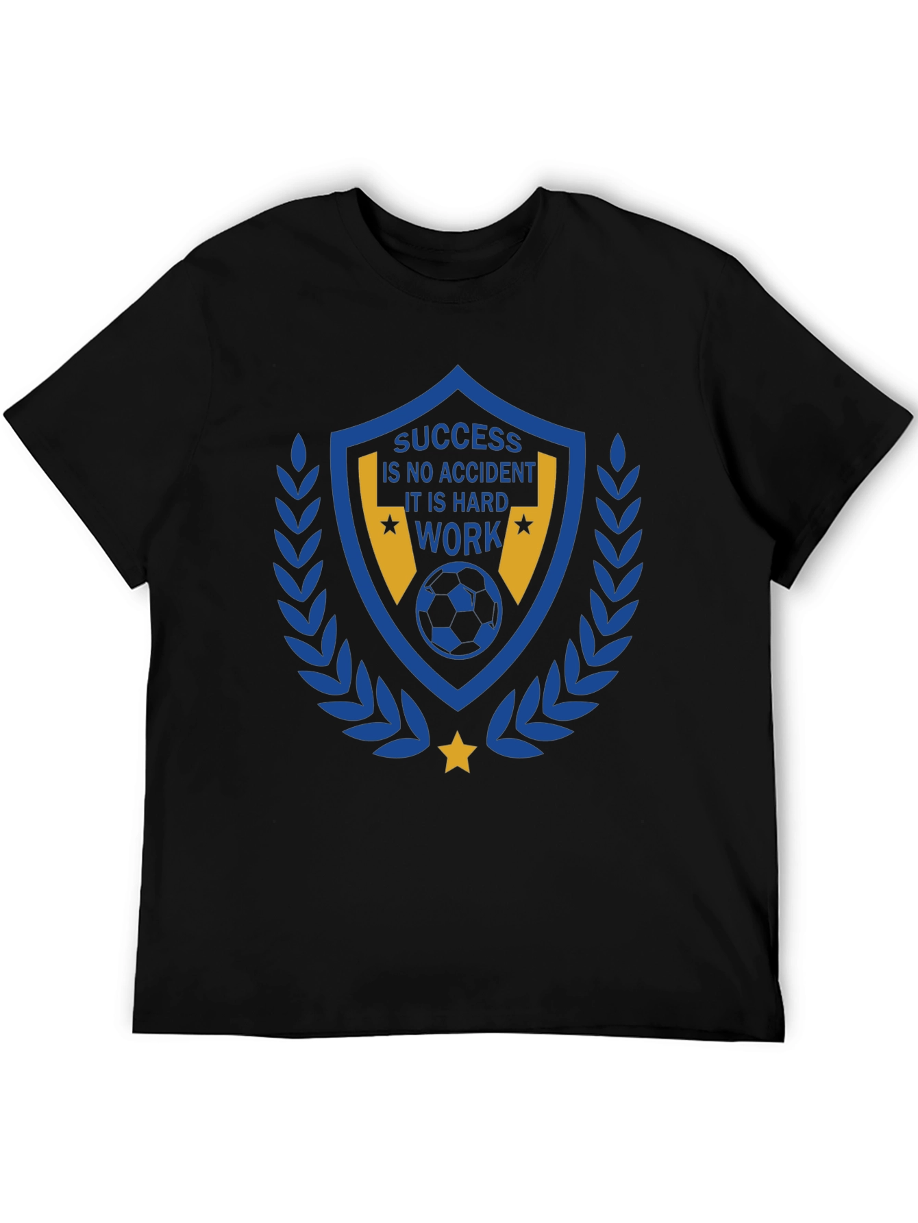 Success Hard Work Soccer Graphic T-Shirt