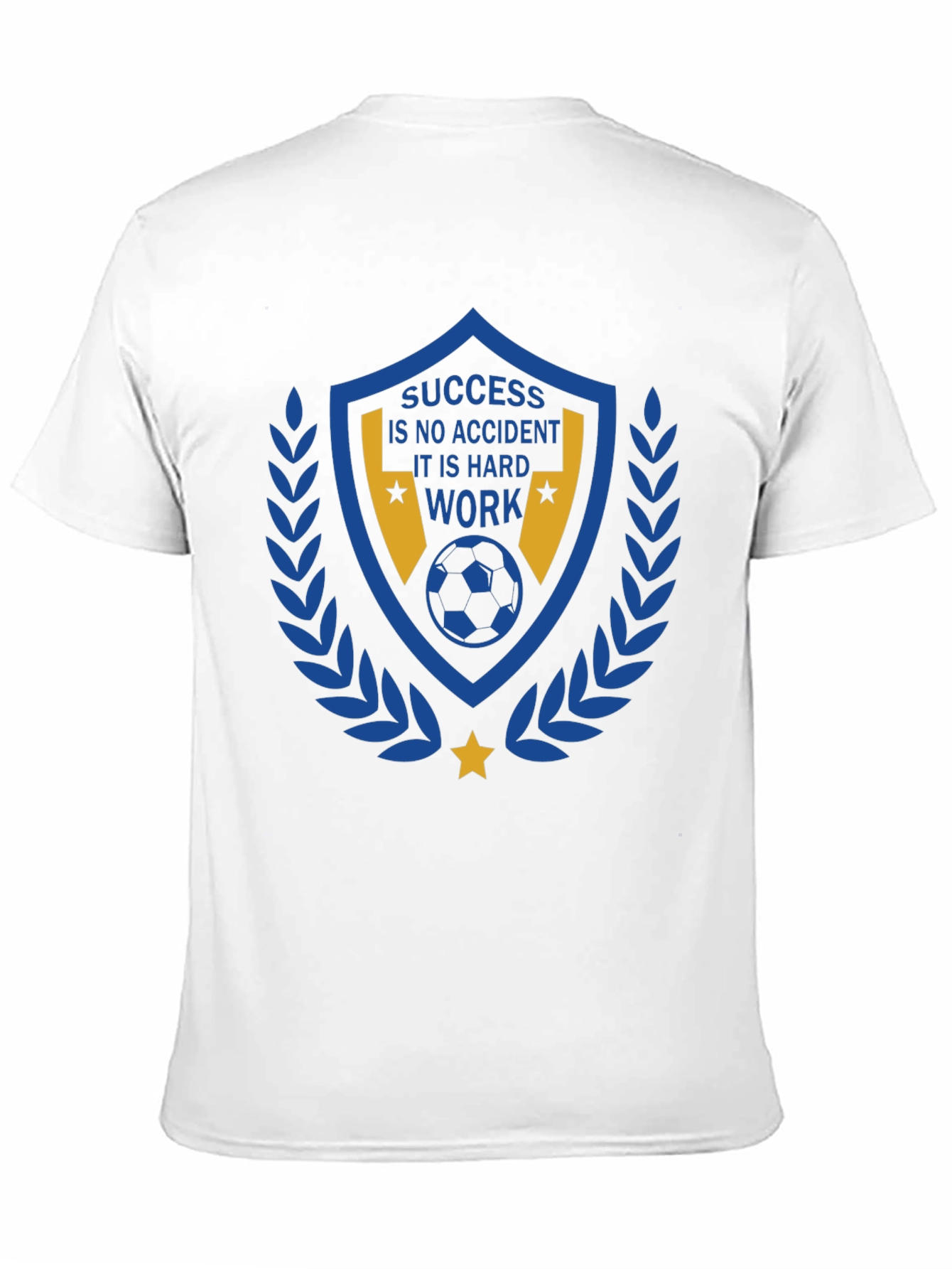 Success Hard Work Soccer Graphic T-Shirt