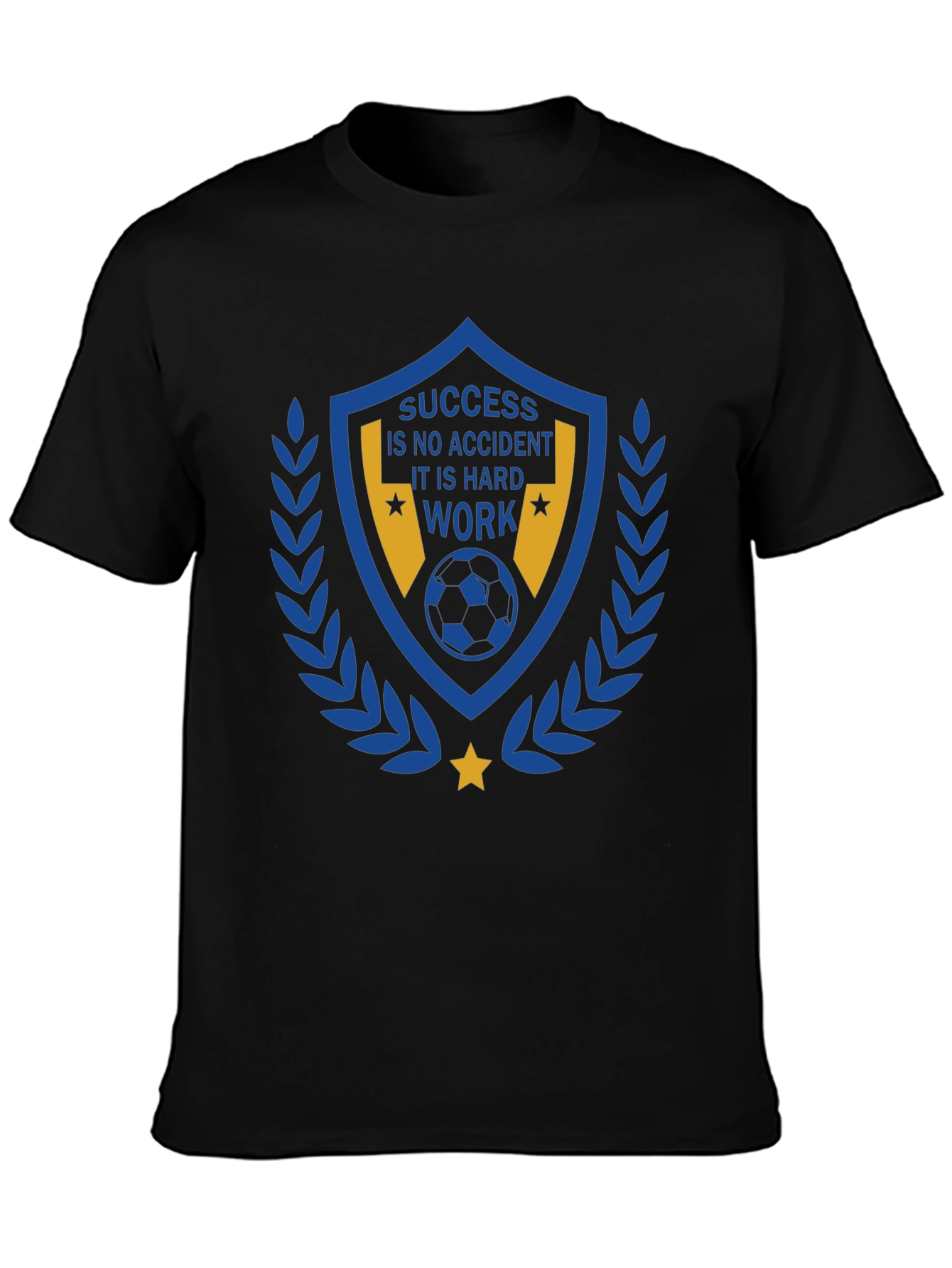 Success Hard Work Soccer Graphic T-Shirt