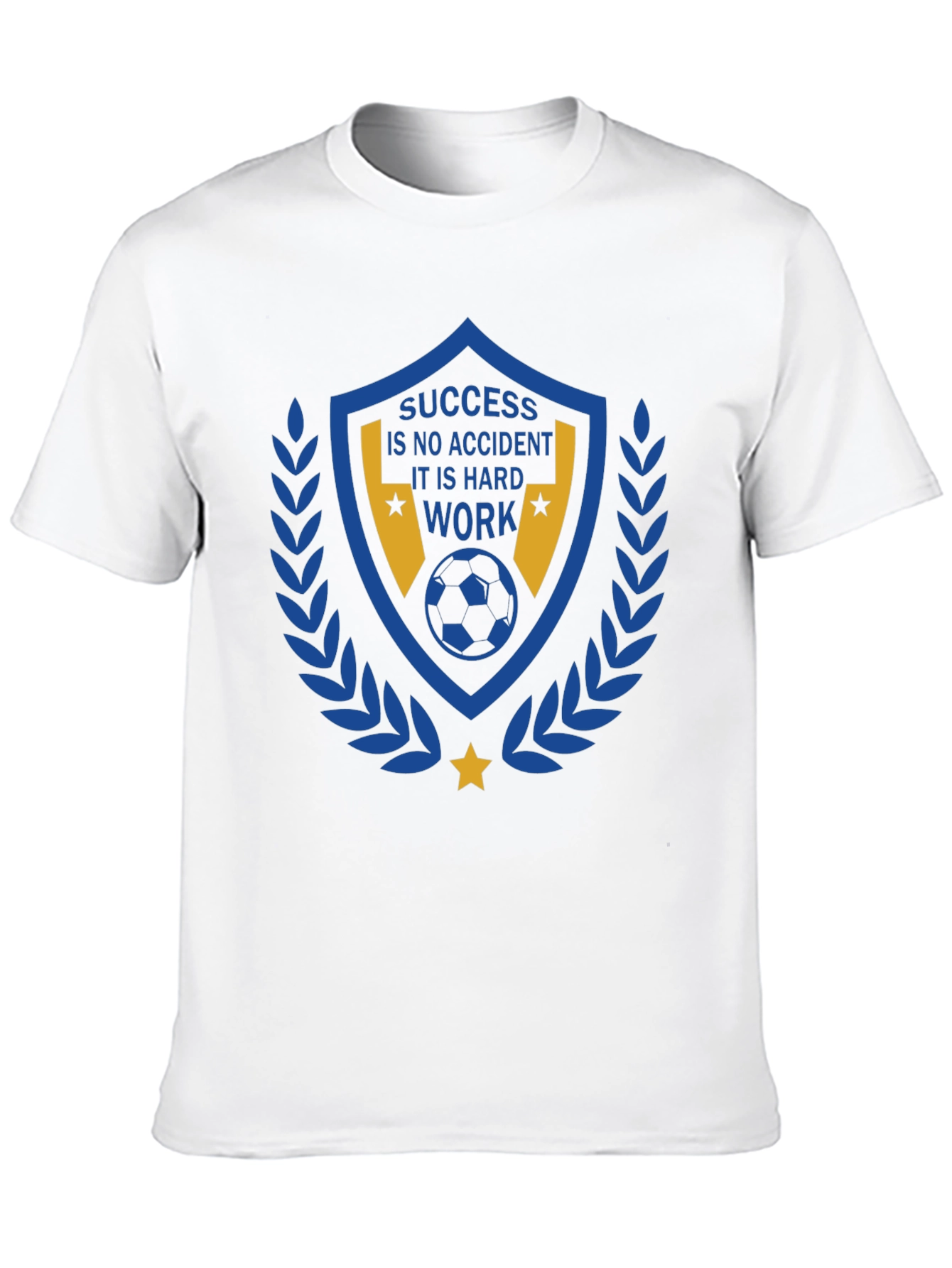Success Hard Work Soccer Graphic T-Shirt
