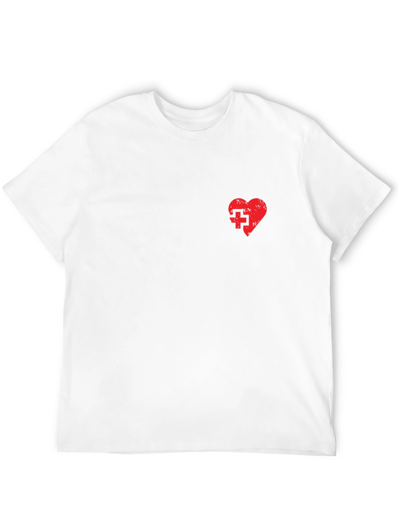 Heart with Cross Black T-Shirt