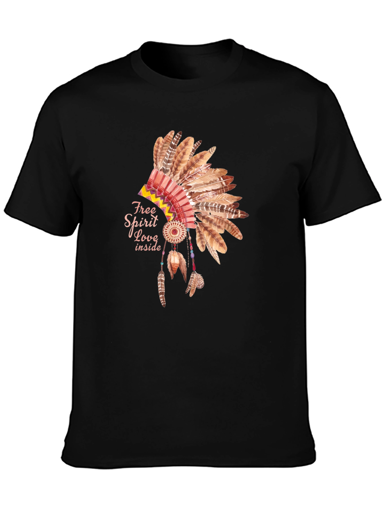 Free Spirit Native Headdress T-Shirt