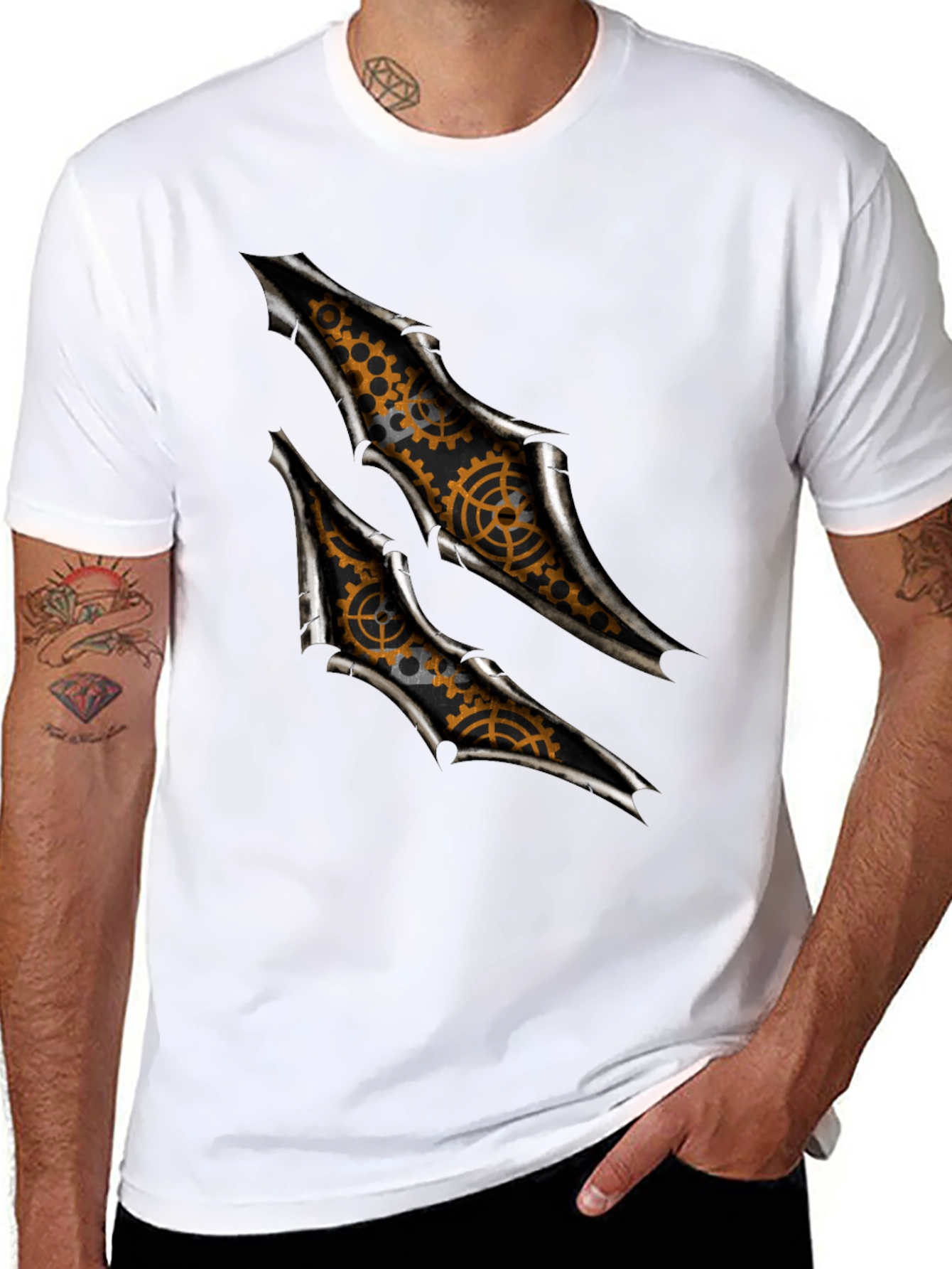 Steampunk Gears Graphic T-Shirt