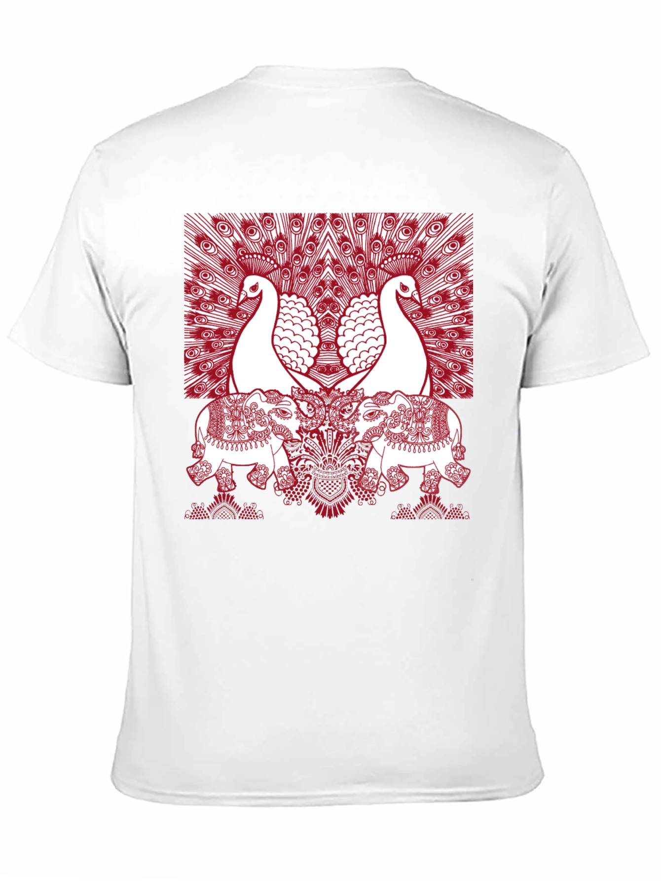 Peacock Elephant Graphic Tee