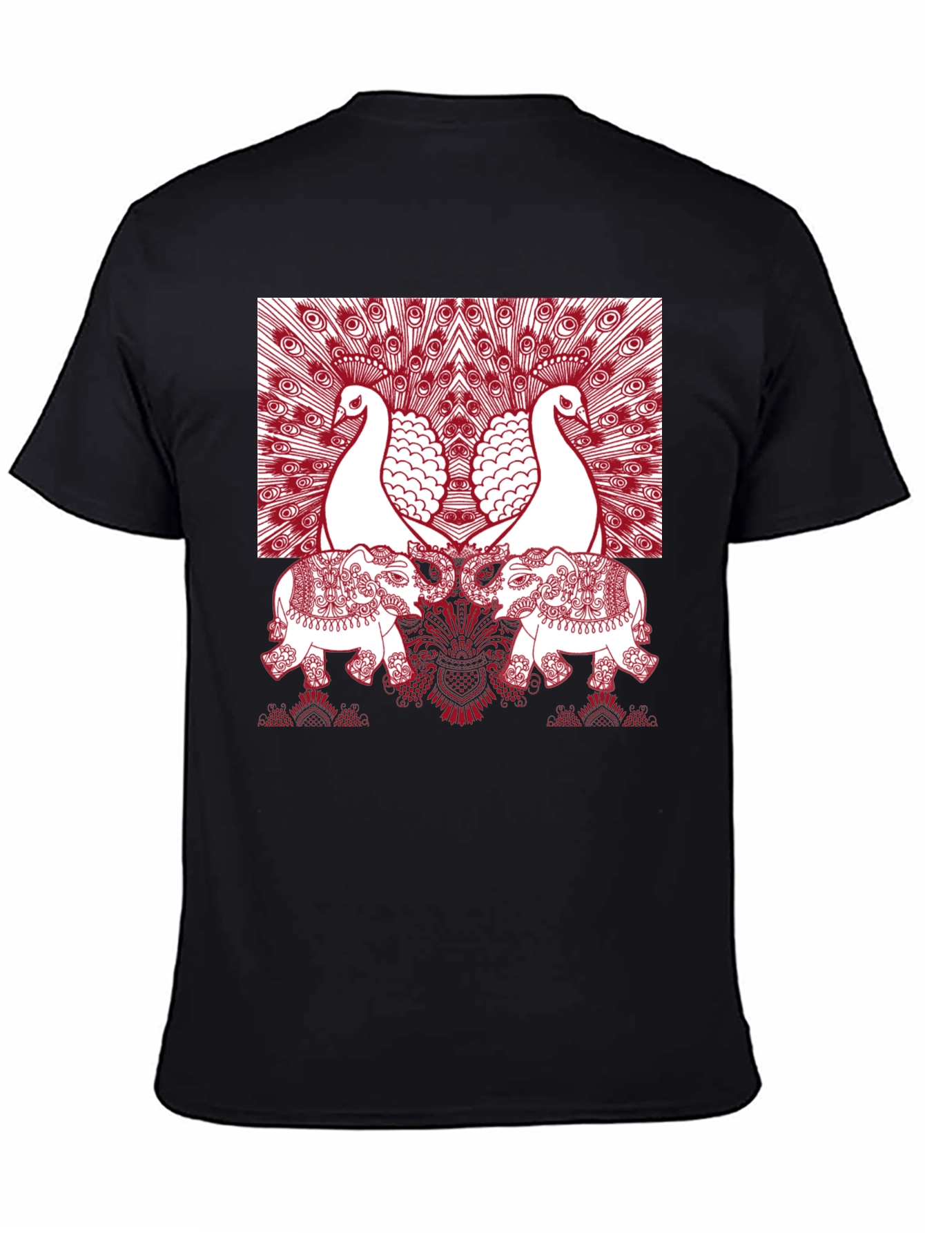 Peacock Elephant Graphic Tee