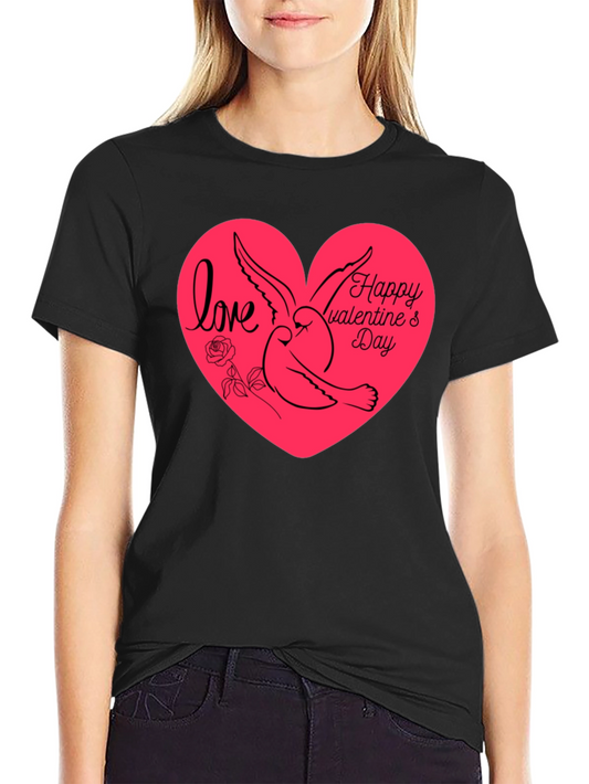 Love & Dove Valentines Day Graphic Tee
