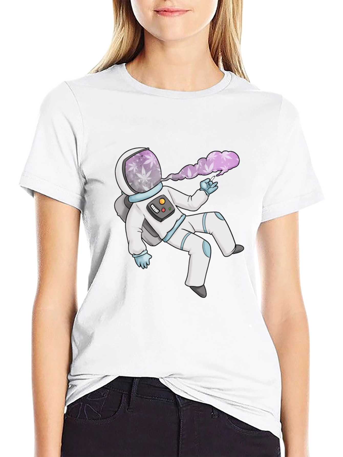 Astronaut Weed T-Shirt - Space Stoner Tee