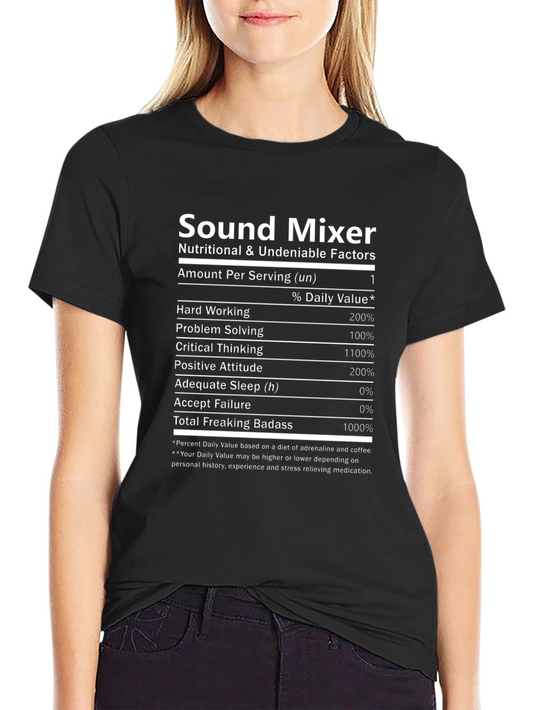 Sound Mixer Nutritional T-Shirt