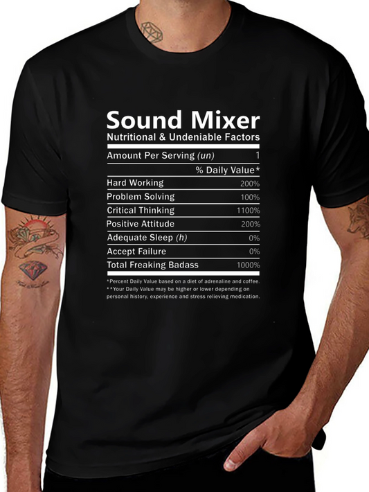 Sound Mixer Nutritional T-Shirt