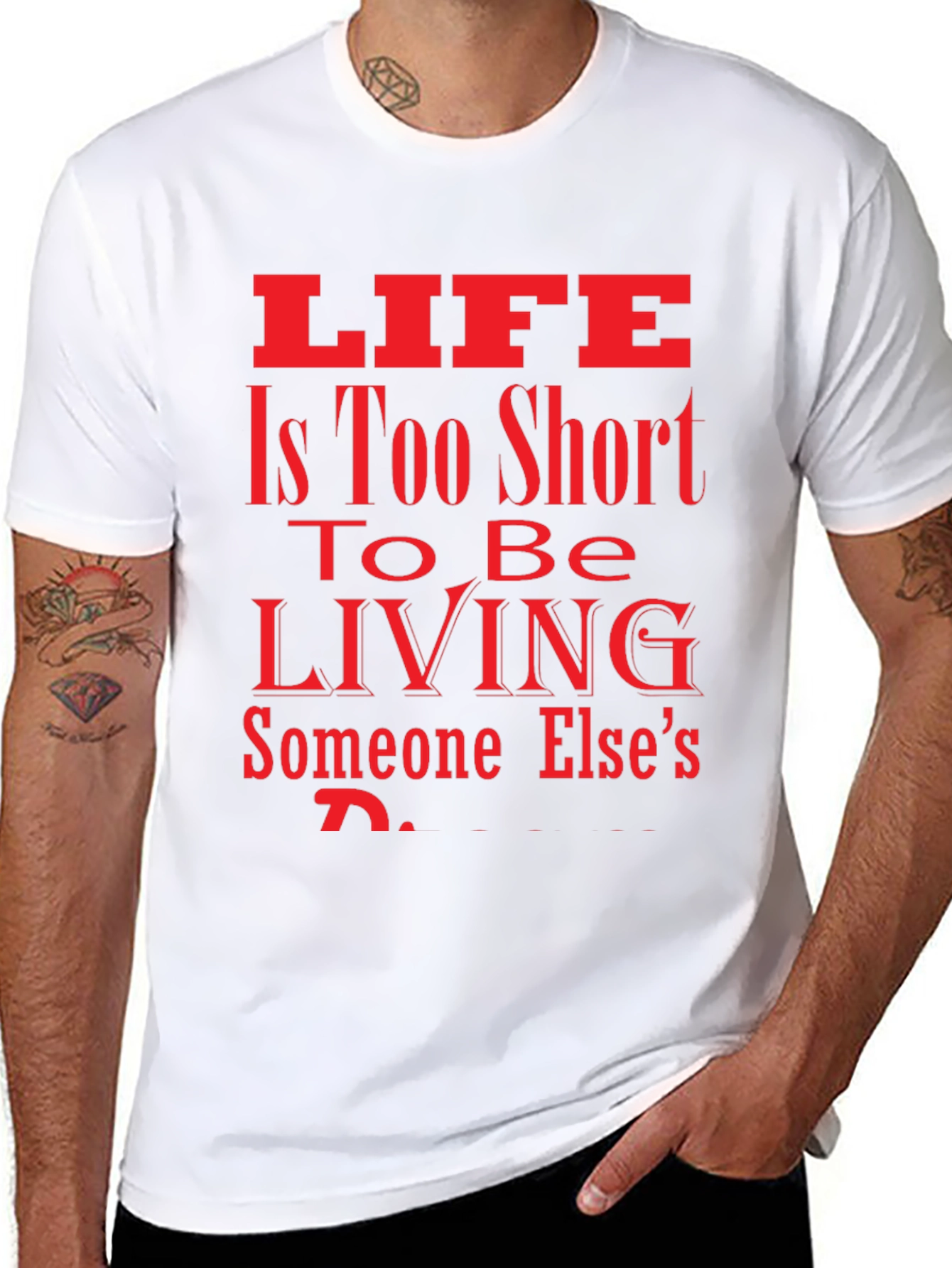 Lifes Too Short Black Graphic Tee