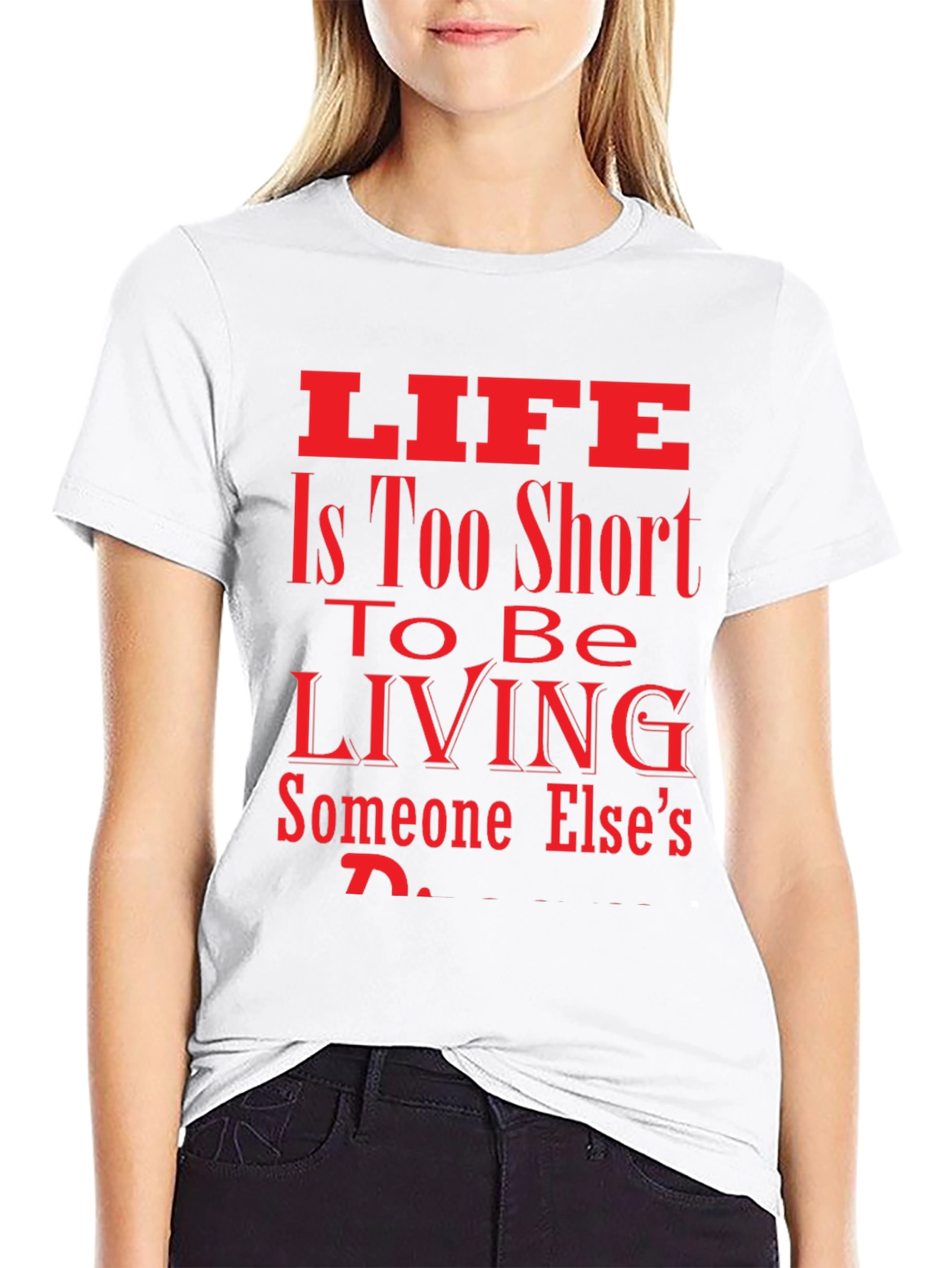 Lifes Too Short Black Graphic Tee