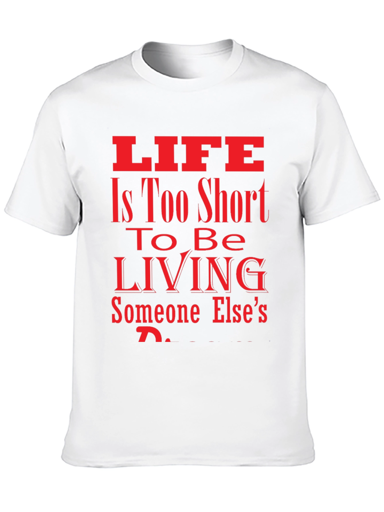 Lifes Too Short Black Graphic Tee