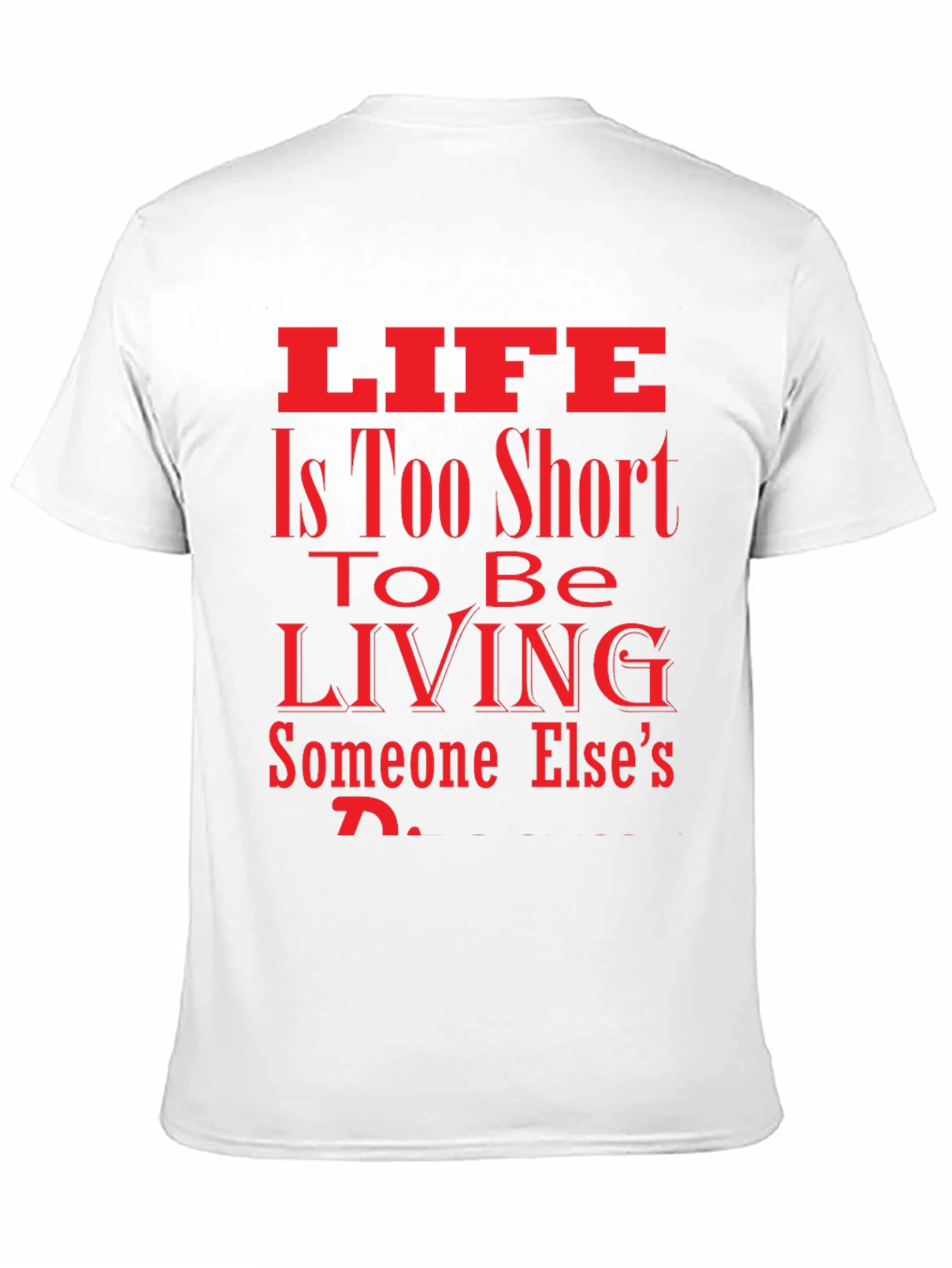 Lifes Too Short Black Graphic Tee