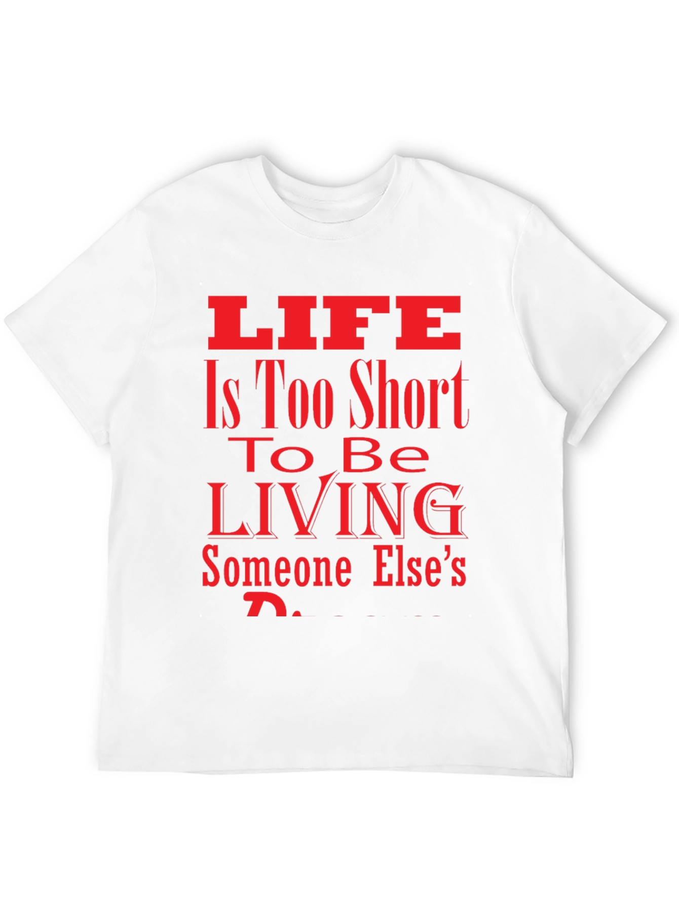 Lifes Too Short Black Graphic Tee