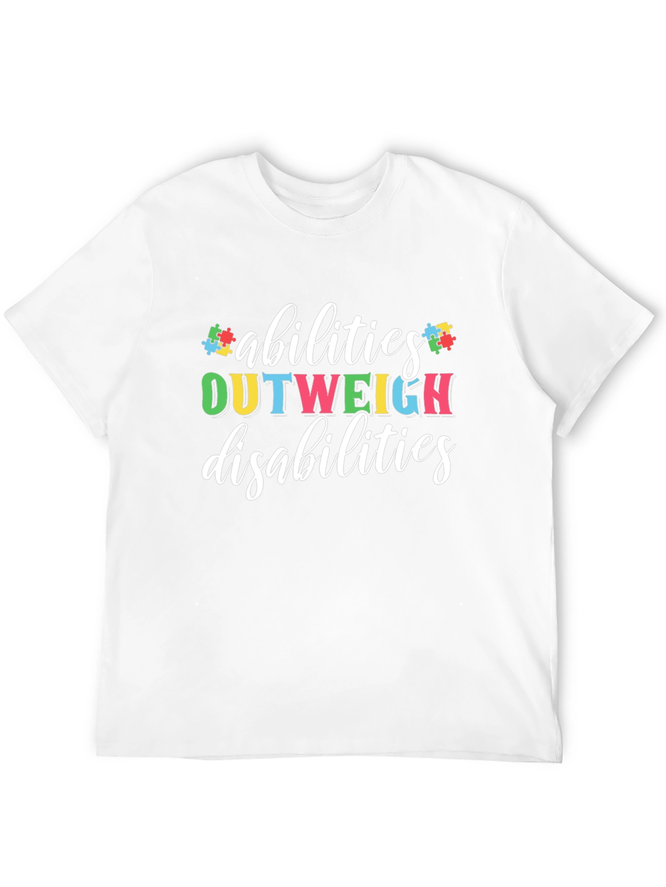 Abilities Outweigh Disabilities Autism Awareness T-Shirt