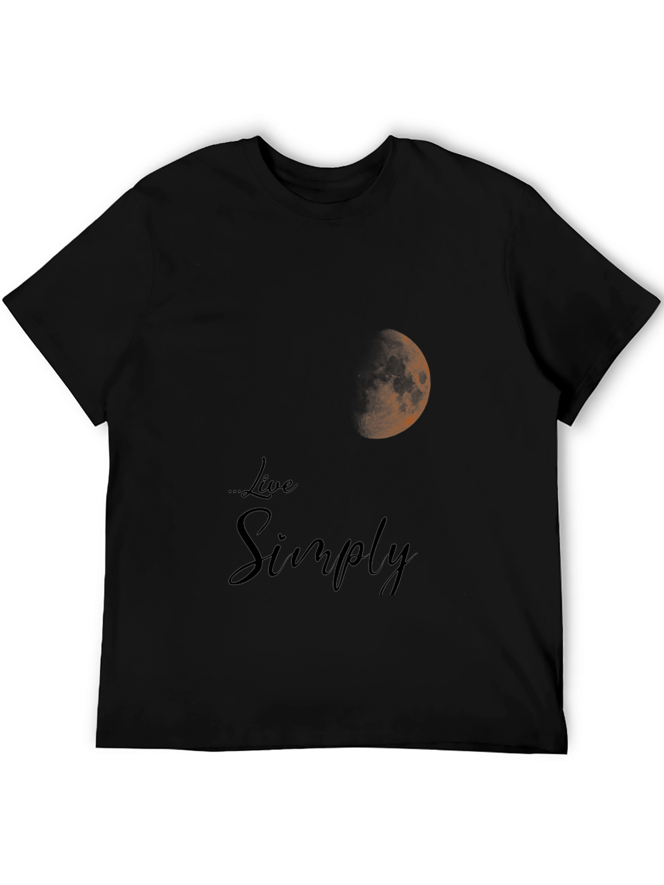 Live Simply Moon Graphic T-Shirt