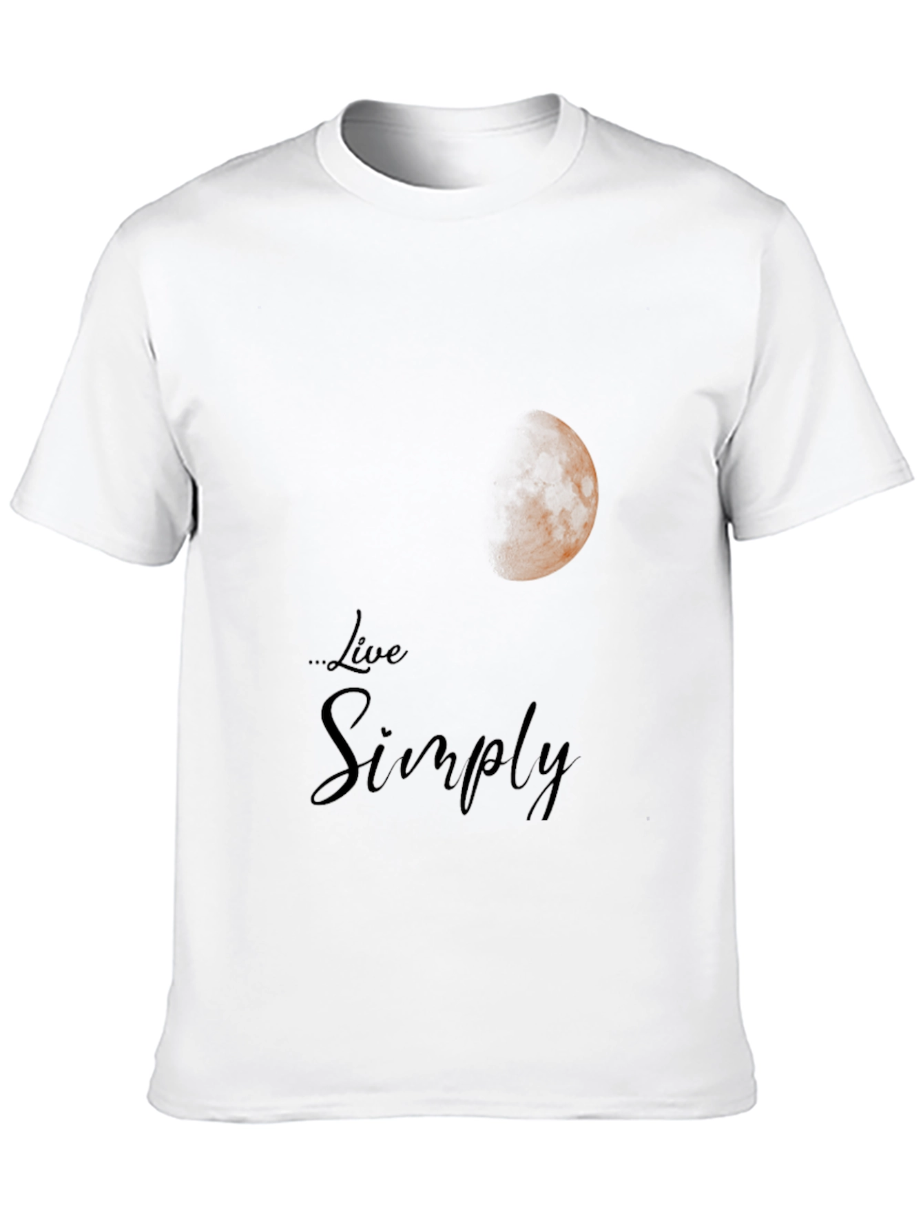 Live Simply Moon Graphic T-Shirt